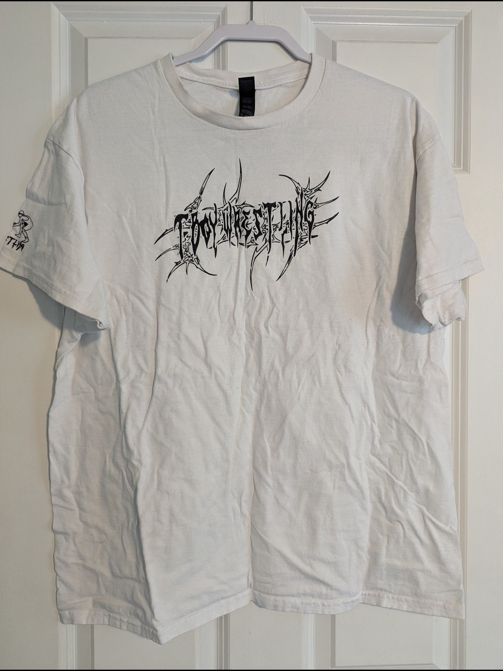 T Boy Wrestling White t-shirt